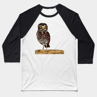 Burrowing Owl Baseball T-Shirt
